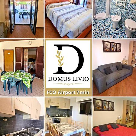 Domus Livio, 7 Min Fco Airport, Free Wifi, Garden Apartment, 2 Tv Hd Fiumicino Exterior photo