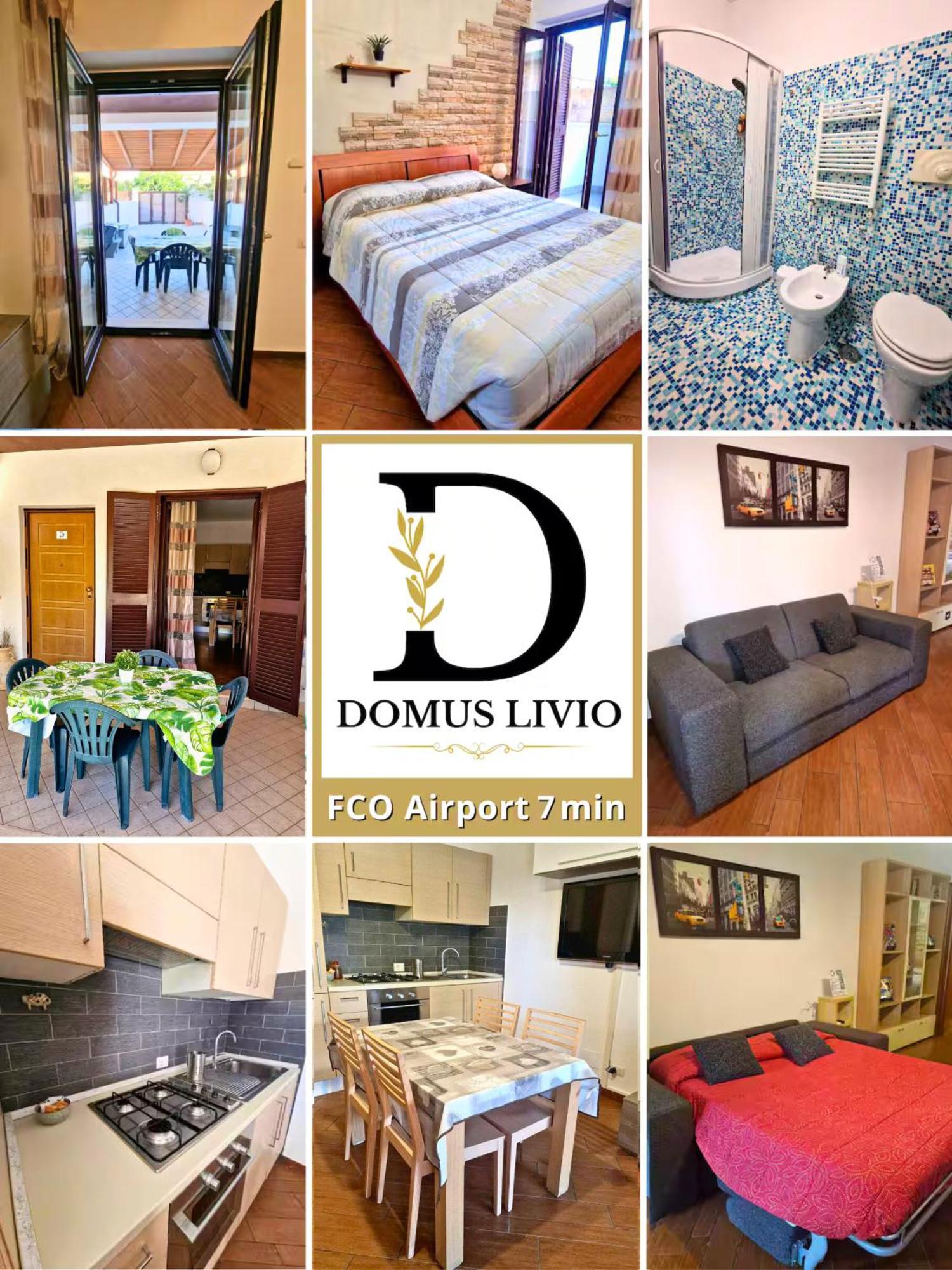 Domus Livio, 7 Min Fco Airport, Free Wifi, Garden Apartment, 2 Tv Hd Fiumicino Exterior photo